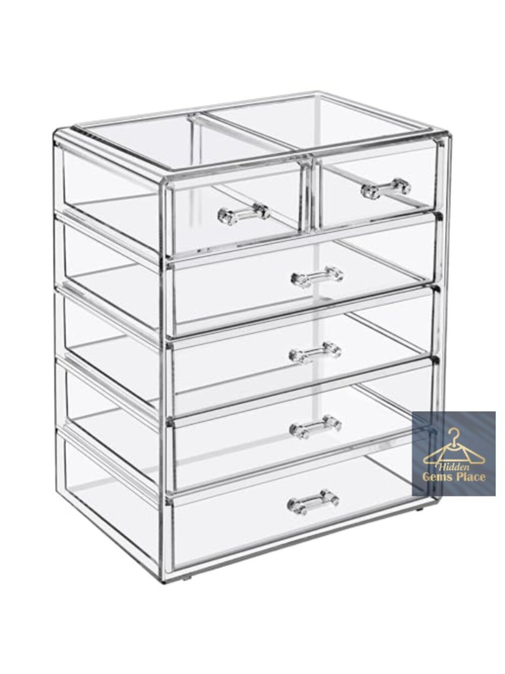 Clear Acrylic 6-Drawer Makeup Organizer Vanity Storage Case